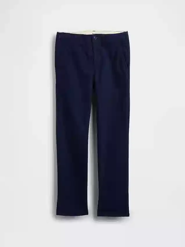 Pantalon kaki stretch coupe droite pour enfants
