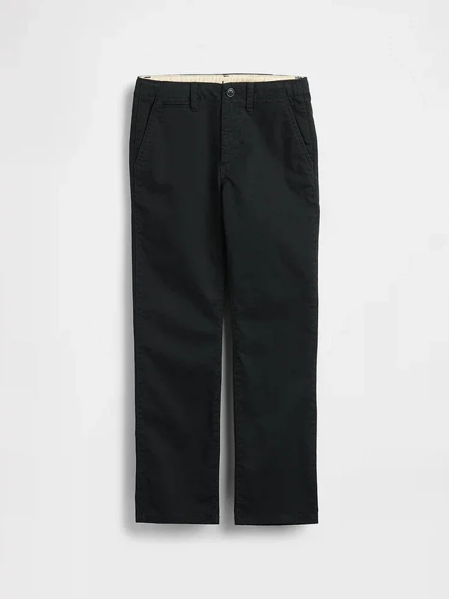 Pantalon kaki stretch coupe droite pour enfants