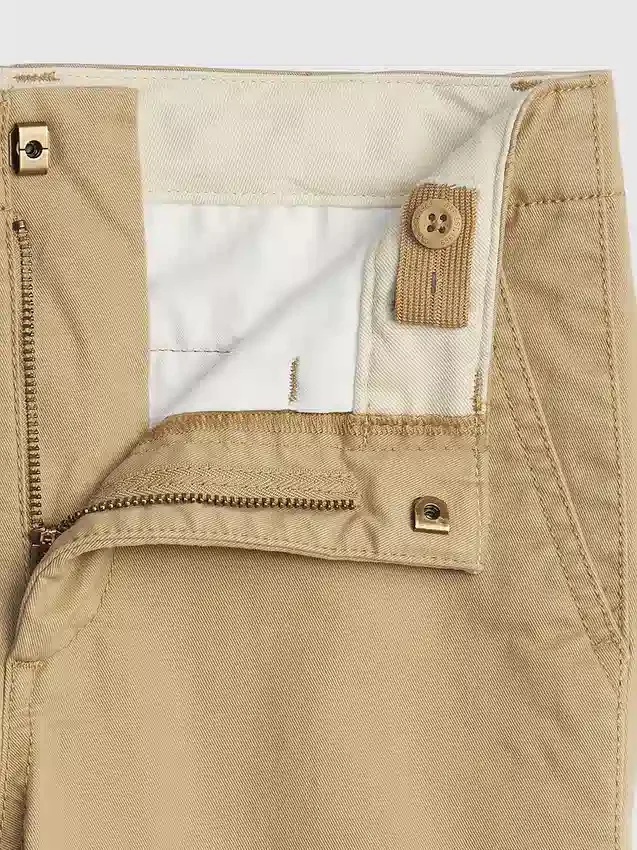 Pantalon kaki stretch coupe droite pour enfants