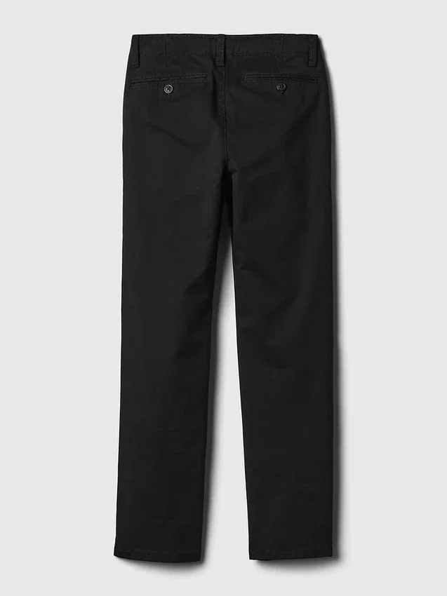 Pantalon kaki stretch coupe droite pour enfants