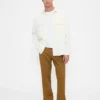 Pantalon kaki utilitaire droit et décontracté