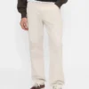 Pantalon kaki utilitaire droit et décontracté