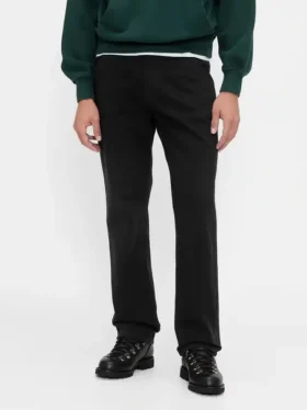 Pantalon kaki utilitaire droit et décontracté