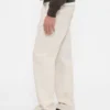 Pantalon kaki utilitaire droit et décontracté