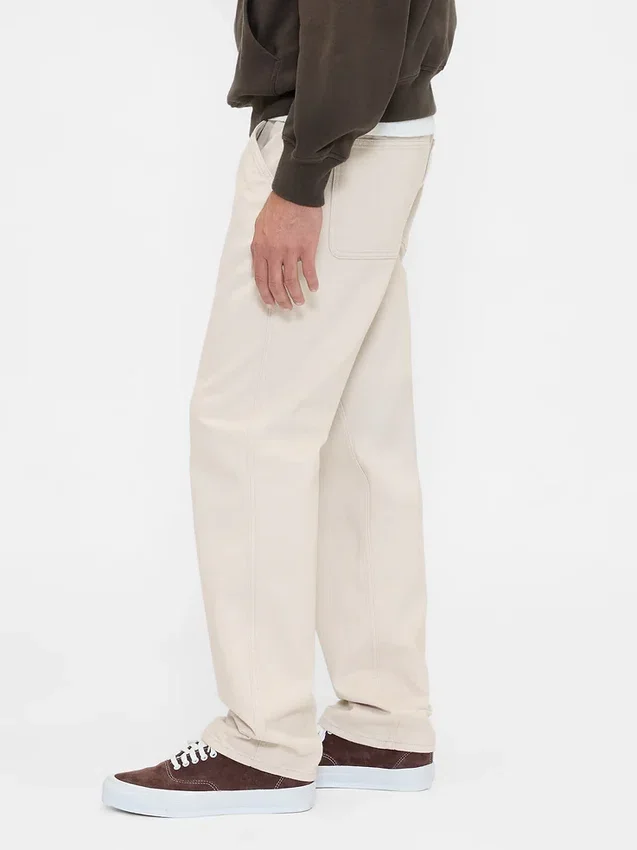 Pantalon kaki utilitaire droit et décontracté