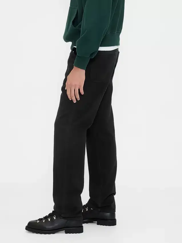 Pantalon kaki utilitaire droit et décontracté
