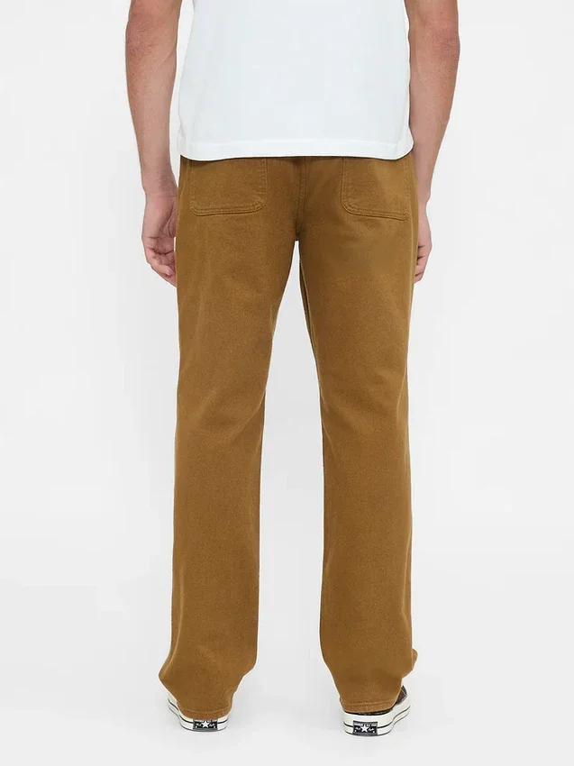 Pantalon kaki utilitaire droit et décontracté