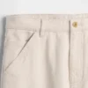 Pantalon kaki utilitaire droit et décontracté