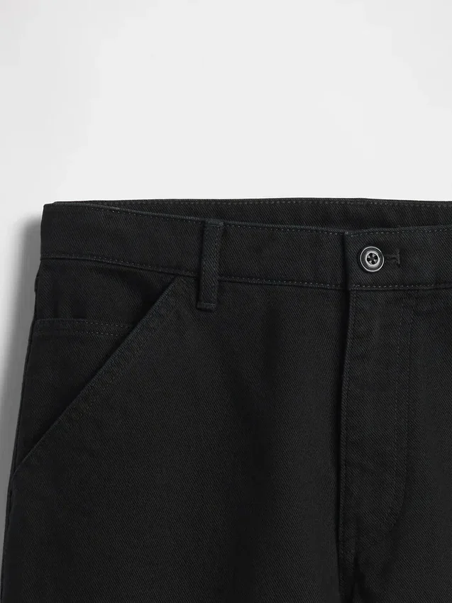 Pantalon kaki utilitaire droit et décontracté
