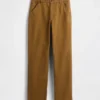 Pantalon kaki utilitaire droit et décontracté