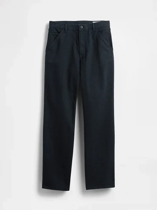 Pantalon kaki utilitaire droit et décontracté