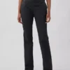 Pantalon kaki évasé ajusté à taille basse