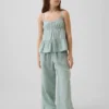 Pantalon large en gaze de coton pour enfants