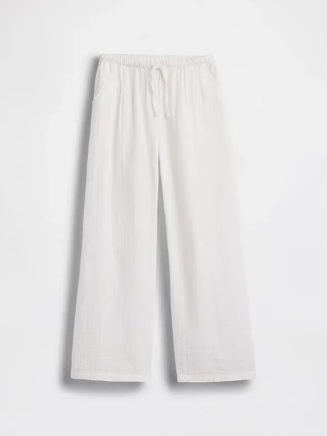 Pantalon large en gaze de coton pour enfants
