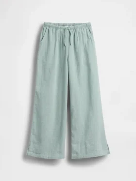 Pantalon large en gaze de coton pour enfants
