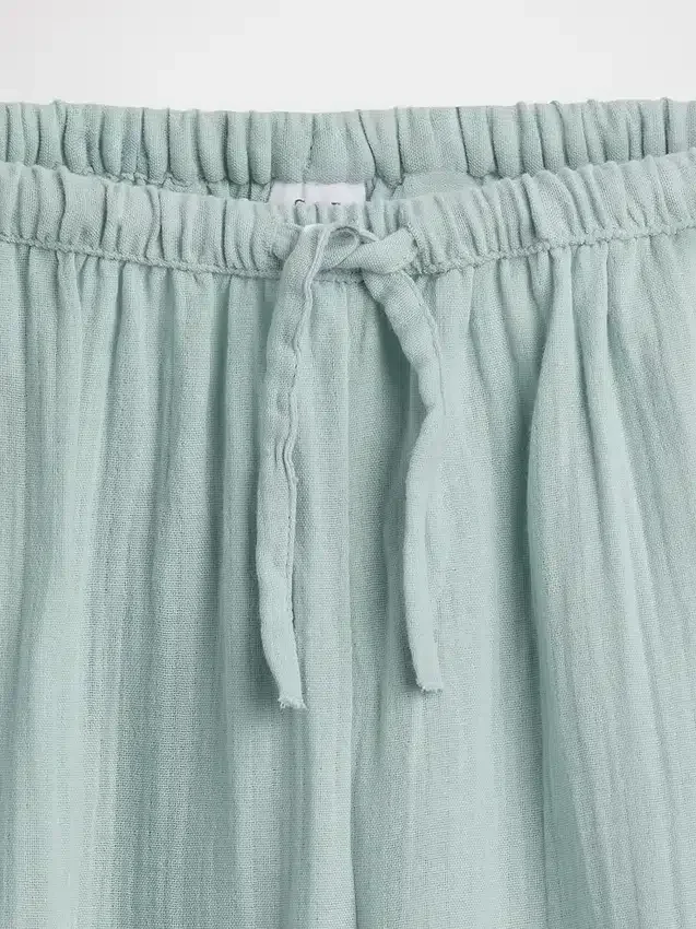 Pantalon large en gaze de coton pour enfants