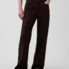 Pantalon large en lin et coton