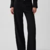 Pantalon large en lin et coton