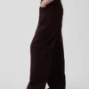 Pantalon large en lin et coton