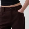 Pantalon large en lin et coton