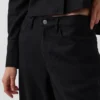 Pantalon large en lin et coton