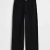 Pantalon large en lin et coton