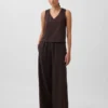 Pantalon large en maille