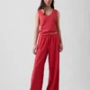 Pantalon large en maille
