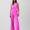 Pantalon large en maille