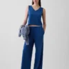 Pantalon large en maille