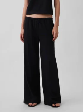 Pantalon large en maille