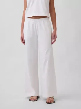 Pantalon large en maille