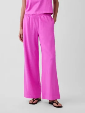 Pantalon large en maille
