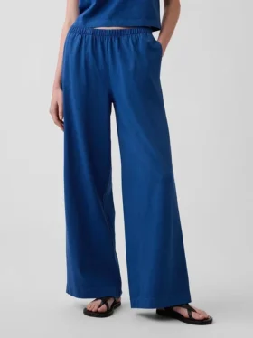 Pantalon large en maille