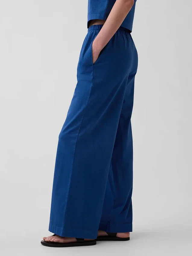Pantalon large en maille