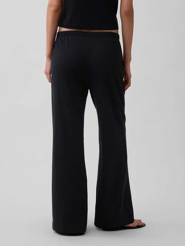 Pantalon large en maille