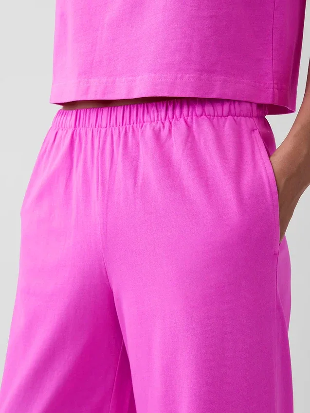 Pantalon large en maille