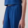Pantalon large en maille