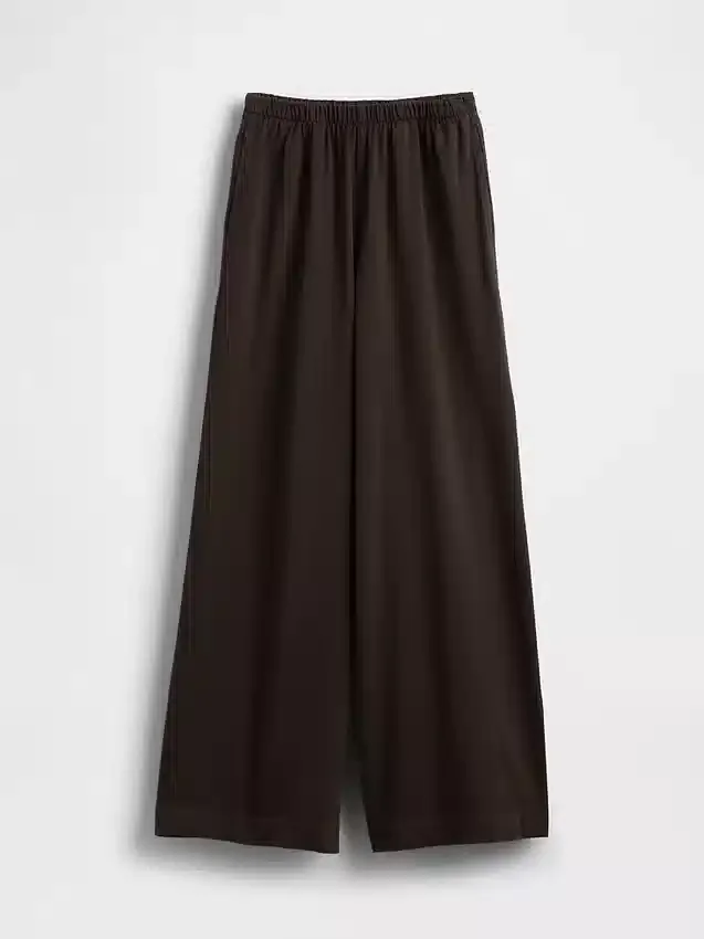 Pantalon large en maille