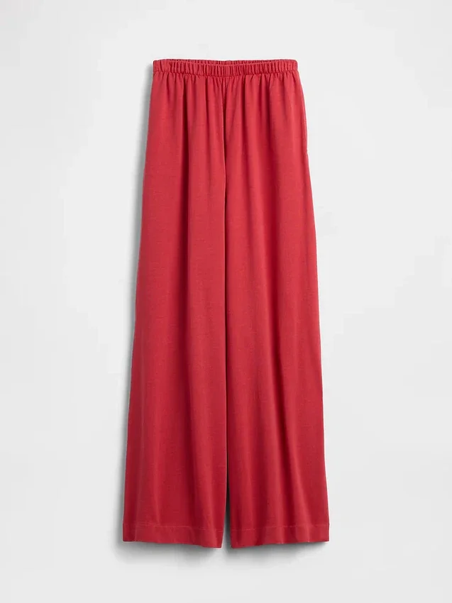 Pantalon large en maille