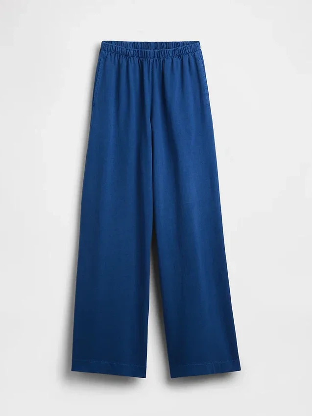 Pantalon large en maille