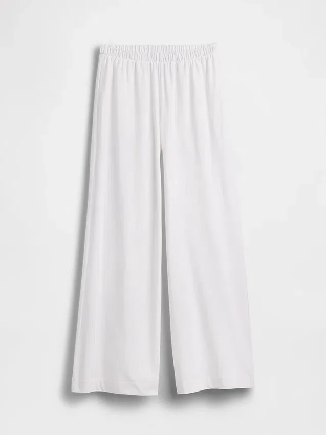 Pantalon large en maille