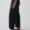 Pantalon large en popeline avec renforts aux genoux