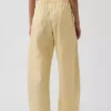 Pantalon large en popeline avec renforts aux genoux