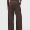 Pantalon large en popeline avec renforts aux genoux