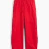 Pantalon large en popeline avec renforts aux genoux