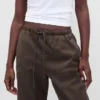 Pantalon large en popeline avec renforts aux genoux