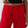 Pantalon large en popeline avec renforts aux genoux