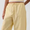 Pantalon large en popeline avec renforts aux genoux