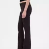 Pantalon long et ajusté en sergé à taille basse